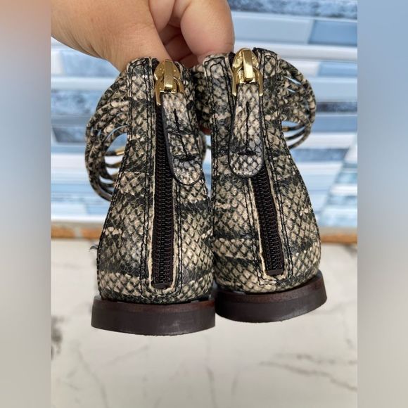 Tory Burch Gold and Brown Sandals - Picture 9 of 12